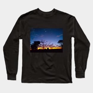 Twilight Sunrise with Clouds Long Sleeve T-Shirt